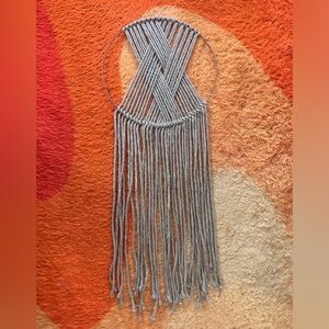 Vintage 70s Handmade Macrame Wall Hanging